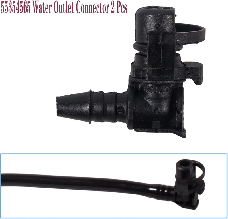 BEONEO 55354565 Throttle Valve Thermostat Body Heater Water Pipe Hose Connector Fit for Chevrolet Cruze Sonic Trax Buick Encore 1.4L 1.6L 1.8L 2013 14 15 16 17 18 19 20 21 Multi-Purpose Wiring Connector - Image 3
